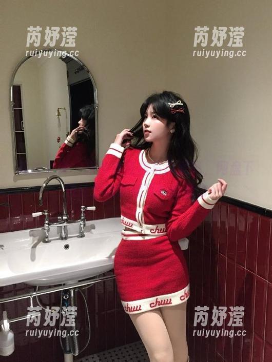 克拉女神 - 宋智珍红裙写真美图，网盘下载让你随时欣赏她的魅力